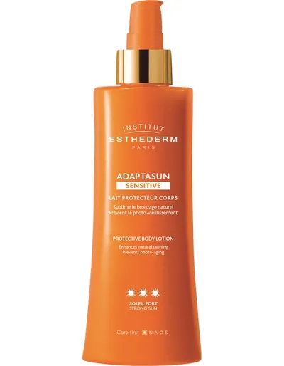 Institut Esthederm Adaptasun Sensitive, Protective Body Lotion Strong (Mleczko ochronne do ciała przyśpieszające opalanie, dla skóry wrażliwej)