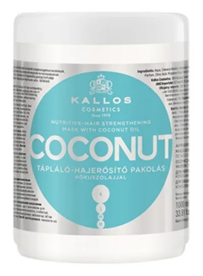 Kallos KJMN, Coconut, Hair Mask (Odżywczo-wzmacniająca maska do włosów z olejkiem kokosowym)