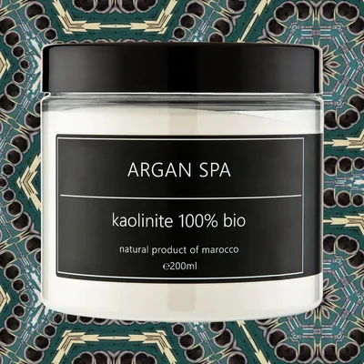 Argan Spa Kaolinite 100% Bio (Biała glinka maseczka oczyszcająca do wrażliwej skóry twarzy)