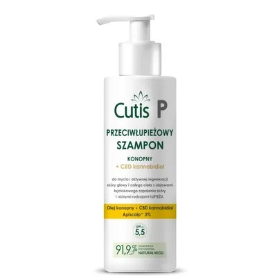 Cutis Przeciwłupieżowy szampon konopny + CBD
