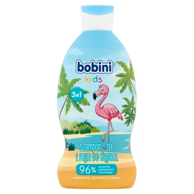 Bobini Kids, Żel o mycia ciała i płyn do kąpieli 2 w 1 `Prebiotyk + ekstrakt z owsa` (różne rodzaje)