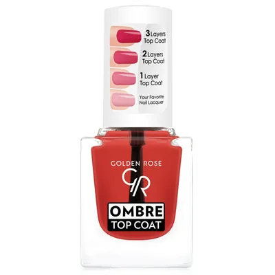 Golden Rose Ombre Top Coat (Koloryzujący utwardzacz z efektem ombre)