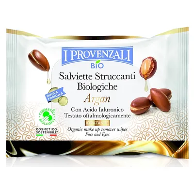 I Provenzali Salviette Struccanti Argan (Arganowe chusteczki do twarzy)