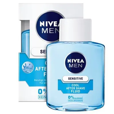 Nivea Men, Sensitive Cool, After Shave Fluid (Odżywcza woda po goleniu o działaniu chłodzącym)