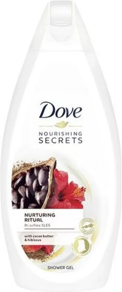 Dove Nourishing Secrets, Nurturing Ritual, Body Wash with Cacao Butter and Hibiscus (Żel pod prysznic `Masło kakaowe i hibiskus`)