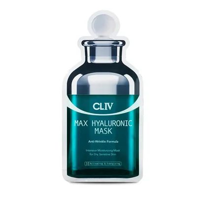 Cliv Premium Max Hyaluronic Mask Anti-wrinkle Formula (Nawilżająca hialuronowa maska w płachcie do twarzy)