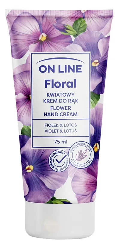 On Line Floral,  Fiołek & lotos, Kwiatowy krem do rąk