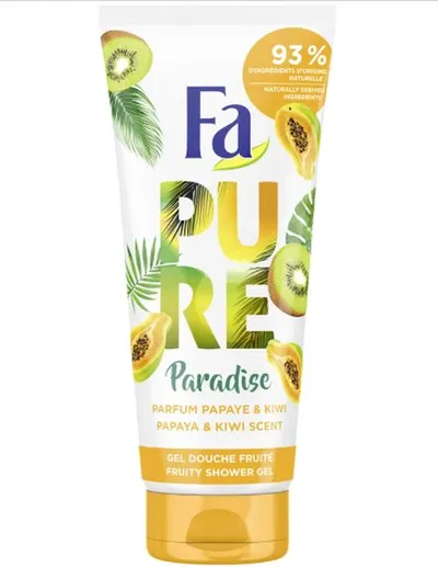 Fa Pure Paradise, Fruity Shower Gel Papaya & Kiwi Scent (Żel pod prysznic o zapachu papai i kiwi)