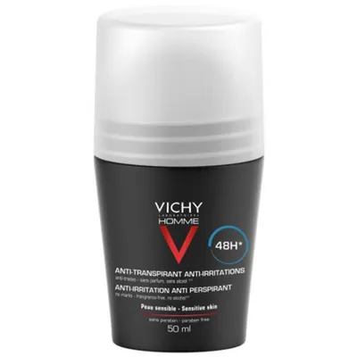 Vichy Homme, Anti-Transpirant Extra Sensitive 48 H (Dezodorant w kulce 48-godzinna ochrona)