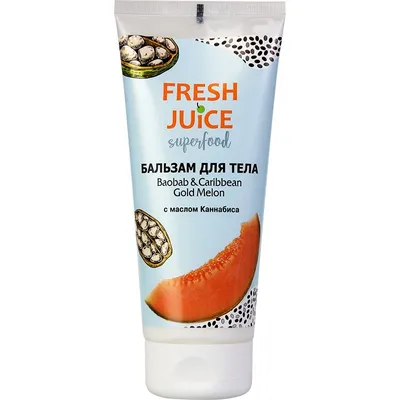 Fresh Juice Superfood, Baobab & Caribbean Gold Melon Body Lotion (Balsam do ciała `Baobab & Karaibski Melon`)