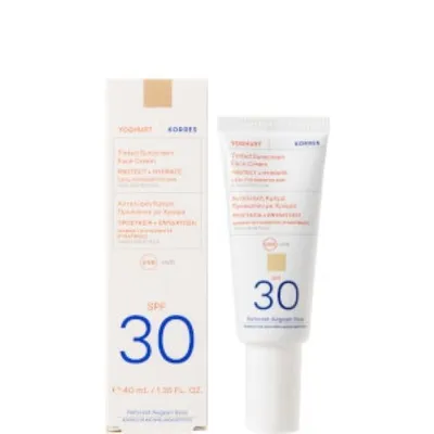 Korres Yoghurt Tinted Sunscreen Face Cream SPF30 (Koloryzujący krem ochronny do twarzy SPF30)