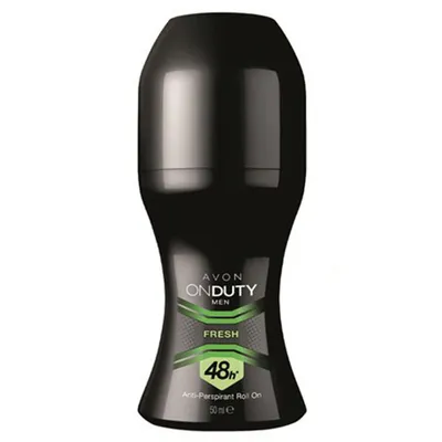 Avon On Duty Men, Fresh 48h Anti- Perspirant Roll- On (Dezodorant antyperspiracyjny w kulce dla niego `Pełnia świeżości`)
