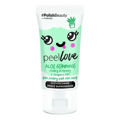 Floslek PeelLove Aloe Gommage, Peeling do twarzy z kwasami AHA