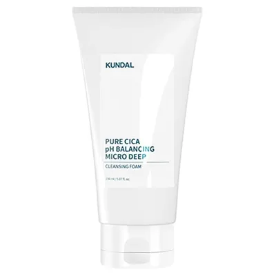 Kundal Pure Cica pH Balancing Micro Deep Cleansing Foam (Równoważąca pianka oczyszczająca)
