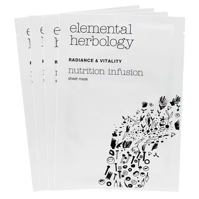 Elemental Herbology Nutrition Infusion, Sheet Mask (Nawilżająco - rozświetlająca maska w płachcie)