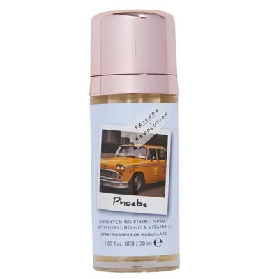 Revolution Beauty (Makeup Revolution) Makeup Revolution x Friends,  Phoebe Brightening Fixing Spray with Hyaluronic & Vitamin C (Mgiełka utrwalająca makijaż)