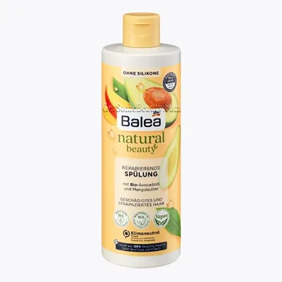 Balea Natural Beauty, Reparierende Spülung (Odżywka regenerująca do włosów)