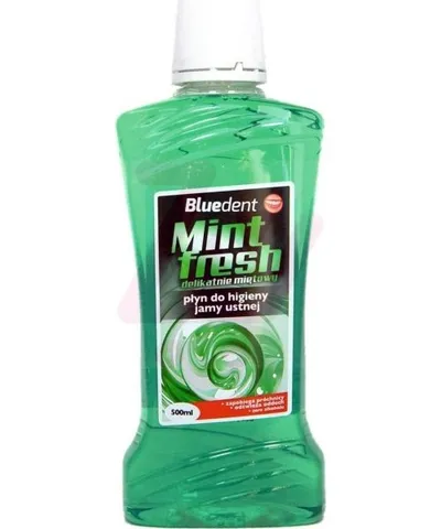 Bluedent Mint Fresh, Płyn do płukania jamy ustnej delikatnie miętowy
