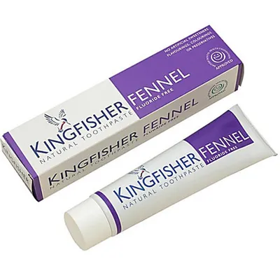 Kingfisher Kingfisher, Fennel Fluoride-Free Toothpaste (Pasta do zębów bez fluoru o smaku kopru włoskiego)