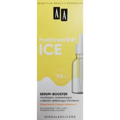 AA Hydrosorbet Ice, Serum-booster nawilżająco-rozświetlające z efektem delikatnego chłodzenia
