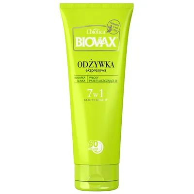 L'biotica Biovax Biosiarka i glinka, Odżywka do włosów przetłuszczających się 7 w 1