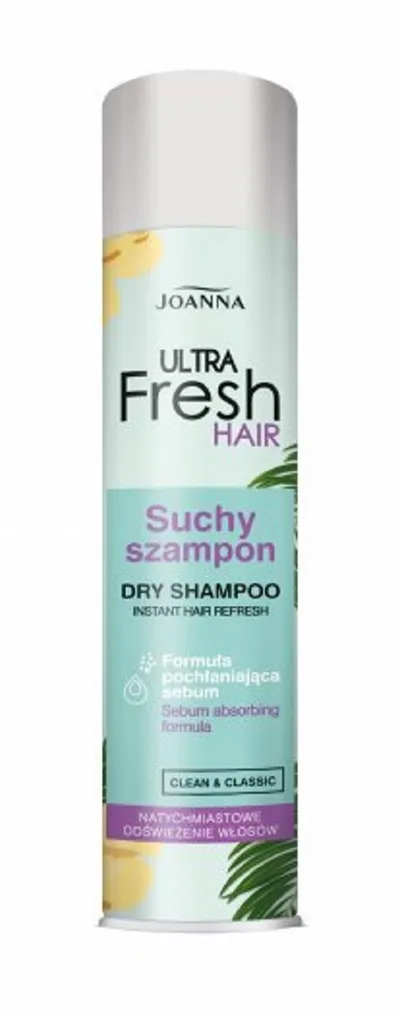 Joanna Ultra Fresh Hair, Suchy szampon do włosów brązowych `Clean & Classic`