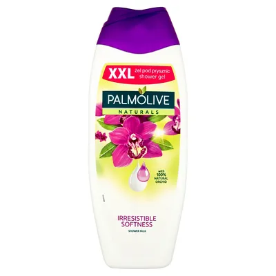 Palmolive Naturals, Nieodparta Miękkość, Kremowy żel pod prysznic `Czarna orchidea i mleczko nawilżające`