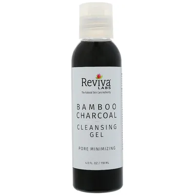 Reviva Labs Bamboo Charcoal, Pore Minimizing Cleansing Gel (Żel do mycia twarzy zmniejszający pory z węglem z bambusa)