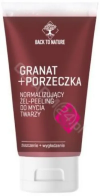 Back to nature Normalizujący żel-peeling do mycia twarzy `Granat + porzeczka`