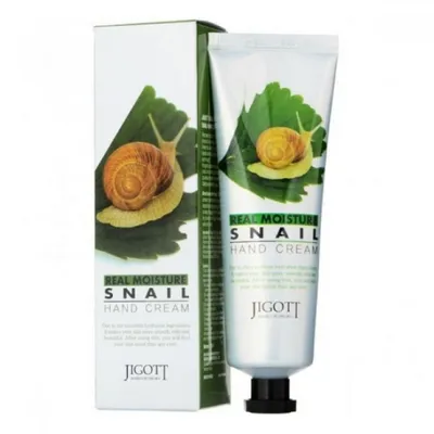 Jigott Real Moisture Snail Hand Cream (Krem do rąk `Ślimak`)