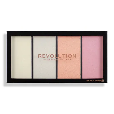 Revolution Beauty (Makeup Revolution) Re-Loaded Lustre Lights Cool Palette (Paletka rozświetlaczy do twarzy)