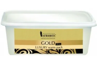 Kozmetika Afrodita (Afrodita Cosmetics) Gold, Luxury Warm Pack (Maska na twarz parafinowa z 24 Ka złotem)