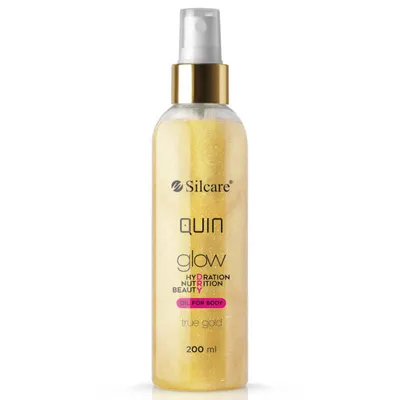 Silcare Quin, Glow Hydration Nutrition Beauty Dry Oil For Body (Suchy olejek do ciała z drobinkami)