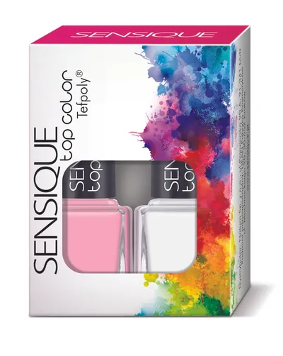 Sensique Top Colour Duo with Tefpoly (Zestaw lakierów do paznokci)