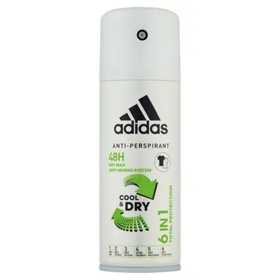 Adidas 6i n 1 Cool & Dry Anti-perspirant Spray 48h (Antyperspirant dla mężczyzn)