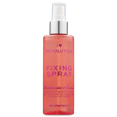 I Heart Revolution Makeup Fixing Spray Strawberries & Cream (Utrwalająca mgiełka do twarzy)