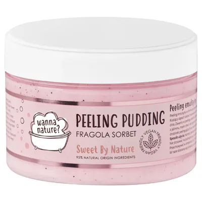 Wanna Nature? Peeling emulsyjny do ciała w formie puddingu `Fragola Sorbet`