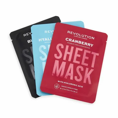 Revolution Skincare Dehydrated Skin Sheet Mask Set (Maseczki do skóry odwodnionej)