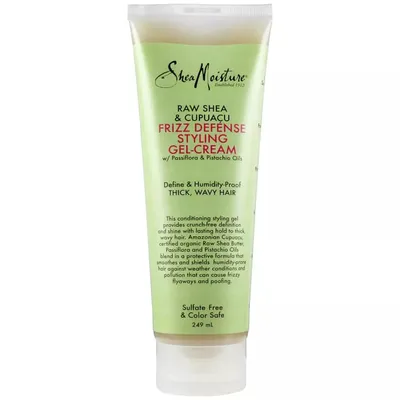 Shea Moisture Raw Shea & Cupuacu, Frizz Defense Gel Cream (Wygładzający żel do włosów w kremie)