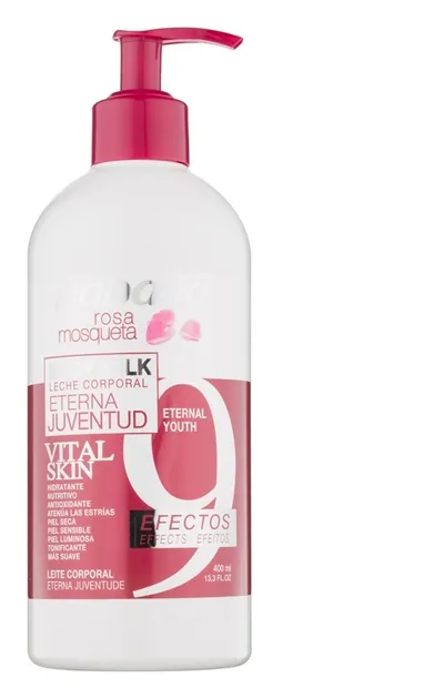 Babaria Natural Cosmetics Rosa Mosqueta Leche Corporal Eterena Juventud 9 Effectos [ Eternal Youth Body Milk 9 Effects] (Mleczko do ciała "9 Efektów")