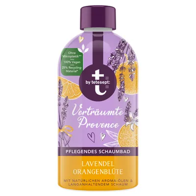 Tetesept Pflegendes Schaumbad Lavendel Orangenblüte (Pielęgnujący płyn do kąpieli `Lawenda i kwiat pomarańczy`)