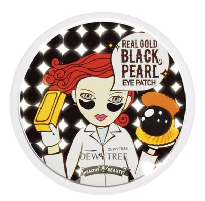 Dewytree Real Gold Black Pearl Eye Patch (Hydrożelowe płatki pod oczy)