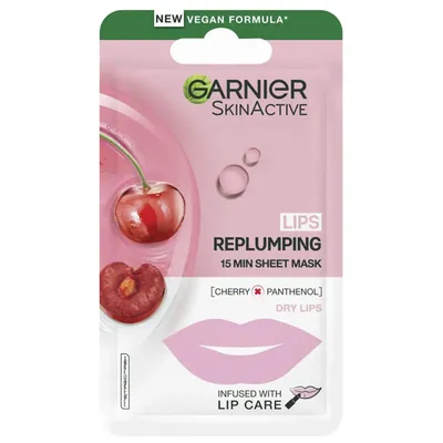 Garnier SkinActive, Moisture Bomb Cherry Lip Mask (Maseczka do ust)