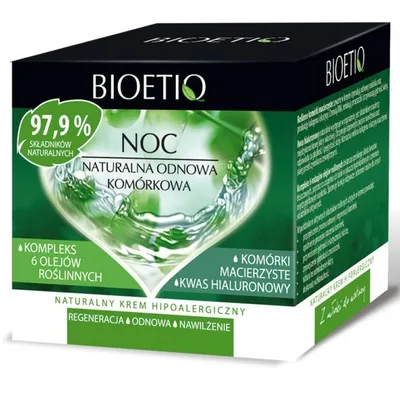 Bioetiq Krem hipoalergiczny 40+ na noc `Naturalna odnowa komórkowa `