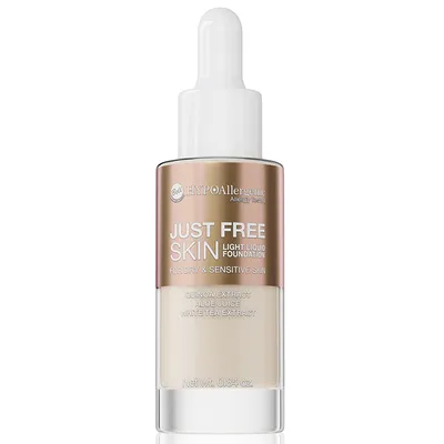 Bell HYPOallergenic, Just Free Skin Light Liquid Foundation (Hypoalergiczny podkład stapiający się ze skórą)