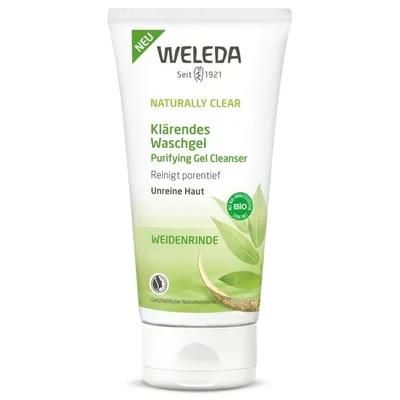 Weleda Naturally Clear, Klarendes Waschgel (Oczyszczający żel do mycia twarzy z korą wierzby)