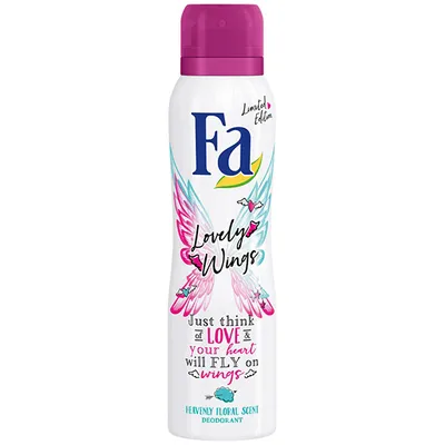 Fa Lovely Wings, Deodorant Spray (Dezodorant w sprayu o niebiańsko kwiatowym zapachu)