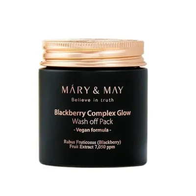 Mary & May Blackberry Complex Glow Wash-off Pack (Maska rozświetlająca do twarzy)