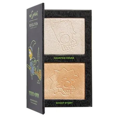 Revolution Beauty (Makeup Revolution) Makeup Revolution x The Simpsons, Treehouse of Horror! Highlighter Palette (Paleta rozświetlaczy)