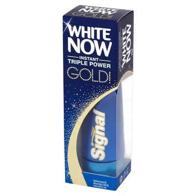 Signal White Now, Gold Instant Triple Power Toothpaste (Wybielająca pasta do zębów)